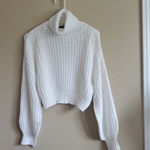 Hera Collection Cream Cowl Neck Sweater
